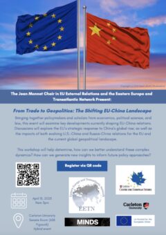 Image of event poster "From Trade to Geopolitics: The Shifting EU-China Landscape"